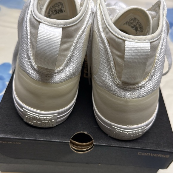 NIB Converse AllStar Chuck Taylor Syde Street Mid white sneakers Men 10 Women 12 - Picture 5 of 15